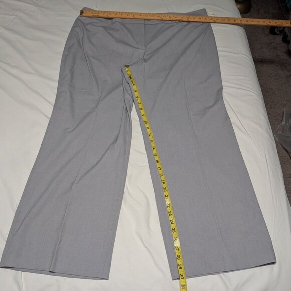 Jones New York Womens Modern Fit Stretch Pants 20W Light Gray Slim Thru Thigh - Picture 8 of 12